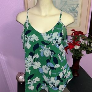 Floral Lined Sheer Tank Top